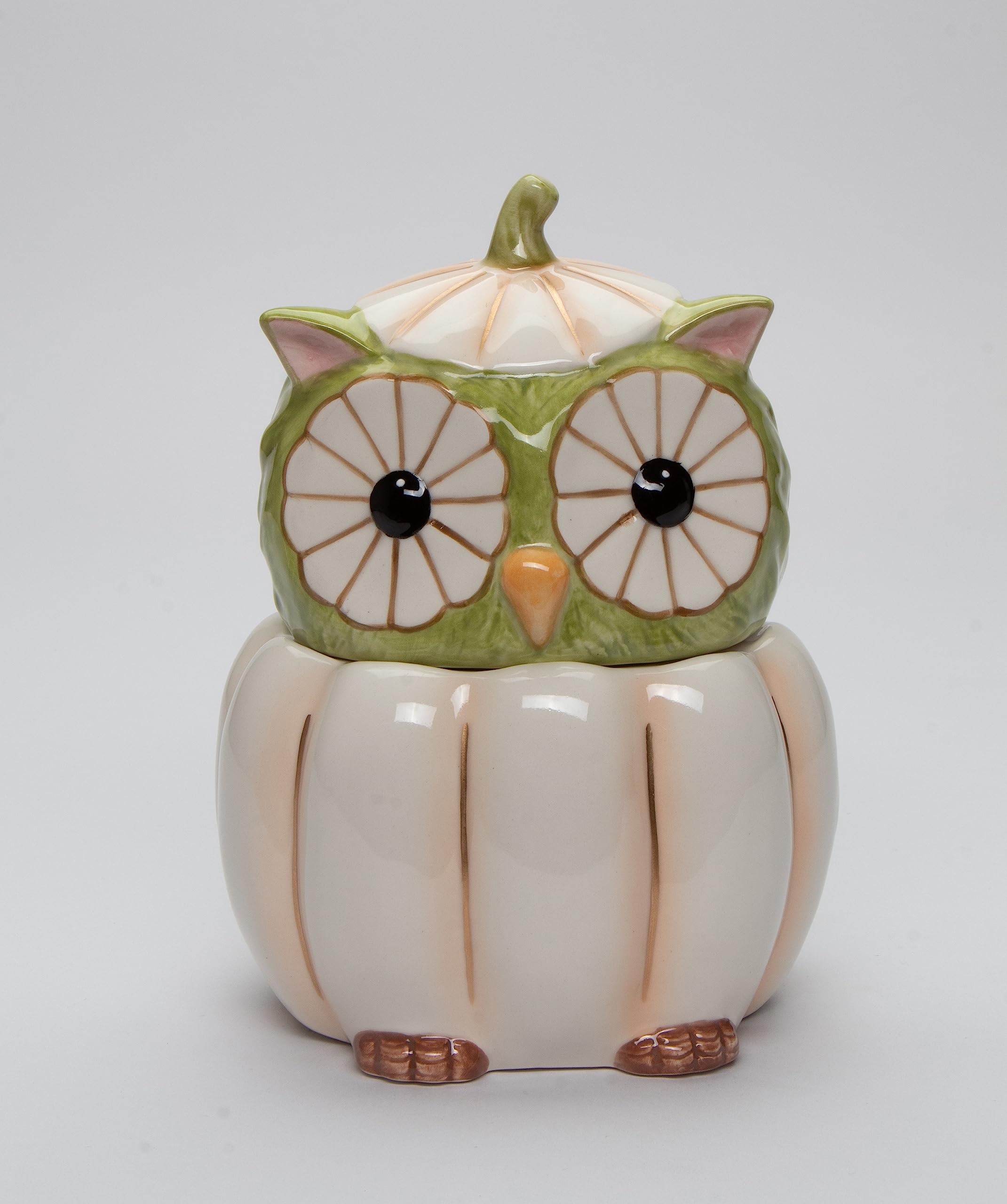 フェイスクリーム Owl Amazon.com: Cosmos Gifts Fine Ceramic White Pumpkin Owl Candy